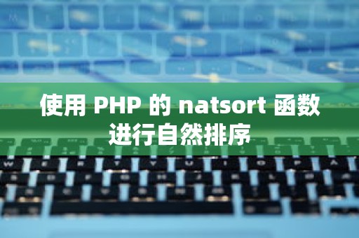 使用 PHP 的 natsort 函数进行自然排序