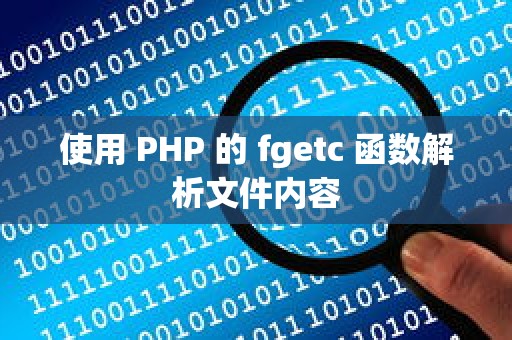 使用 PHP 的 fgetc 函数解析文件内容